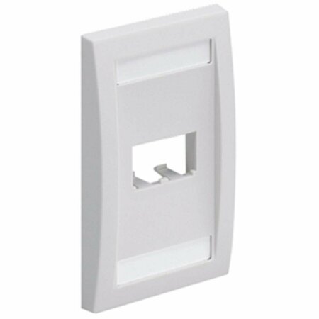 KILOWATT Mini-Com 2 Sockets Single Gang Faceplate - 2 x Total Number of Sockets - White KI3572359